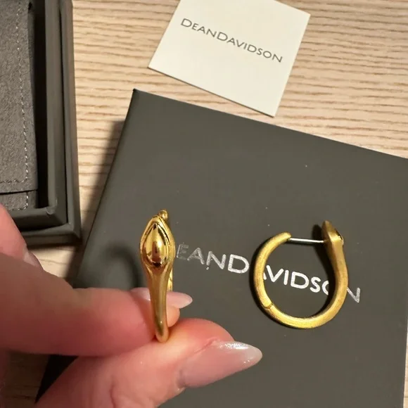 Dean Davidson - Gold Hoop Earrings - Picture 1 of 5